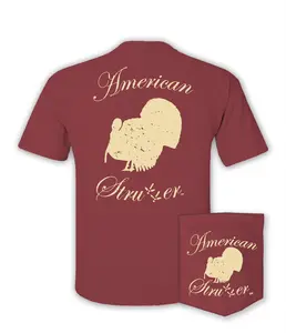 American Strutter® 'Distressed Logo' SS T-Shirt (Brick)