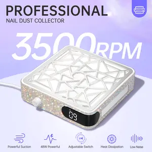 【Live Stream Exclusive】CHRISTINE SHELLY Nail Dust Collector, Powerful Vacuum Fan Vent Dust Collector Extractor Dust Suction Machine for Acrylic Nails Polishing, Not Wireless Machine Manicure Pedicure  Nail Salon,