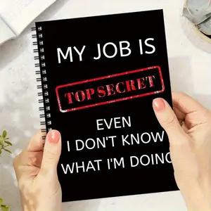 Humorous Spiral Notebook, Bohemian To-Do List Planner, Spiral Bound Planner, Daily Plan & Meeting Record Book, Perfect Gift for Doctors Nurses Parents Colleagues Friends