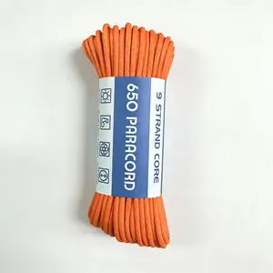 650LB Paracord 9 Strand Inner Core 4mm x 20m – High Strength Polyester Rope, Multi-Color for Camping & Survival