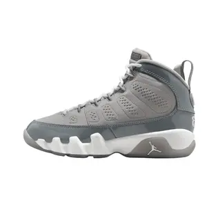 NIKE Air Jordan 9 Retro 'Cool Grey' 2025 Youth / Women's Sneaker Iconic AJ9 Look Comfortable Durable Everyday Wear