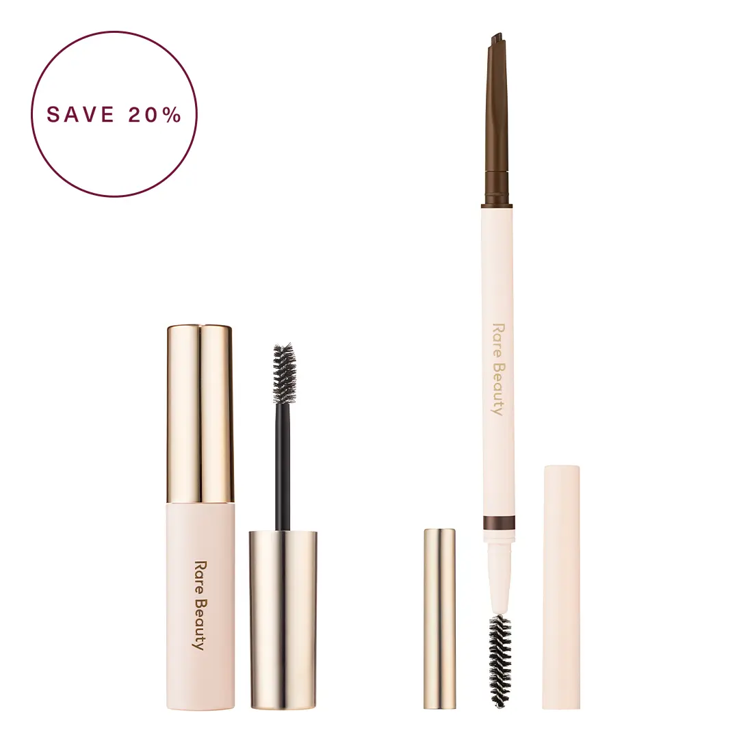 Brow Gel & Pencil Duo- Deep Brown & Clear Gel