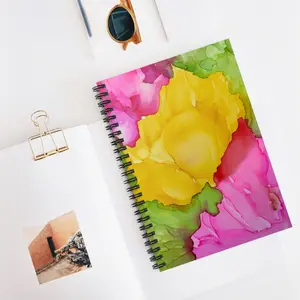 Vibrant Floral Spiral Notebook, Personalized Journal, Stationery Gift, Inspirational Notes, School Supplies, Spring Decor diary Student Stationary