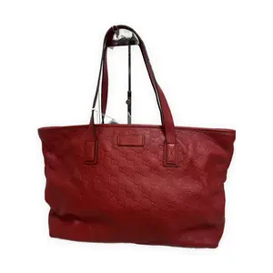 Pre-owned GUCCI GG GG Signature embossed leather Tote Bags GG Imprime joy Tote Bag red Very Good S014260422030