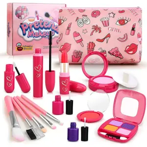 Toddler Girl Toy Pretend Makeup Set - Fake Makeup Set Toy Suitable for 3-6 Year Old Children, Little Girls 3-5 Years Old Play Makeup, Toddler Makeup Set with Fake Makeup Toy Birthday Gift