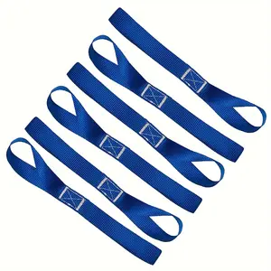 Heavy Duty Soft Loops Webbing Multi-purpose Motorcycle Hook Belt Cart Lanyard Binding Belt Soft Ring Fastening Ribbon