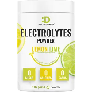 Deal Supplement Electrolytes Powder 1lb Lemon Lime 69 Servings