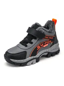 Hiking Shoes for Boys & Girls, Athletic Shoes, Warm Fleece Lining, Anti-Slip Tpr Sole, Ideal for Winter Outdoor Activities