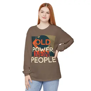 Old Power, New People T-Shirt | Long Sleeve Retro Geometric Design
