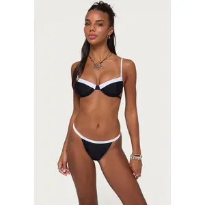 Atalia Contrast Cupped Bikini Top