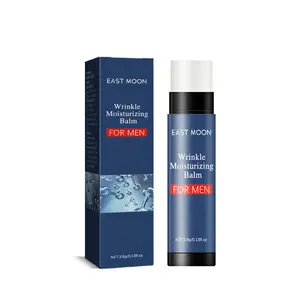 East Moon Men's Anti-Wrinkle Moisturizing Balm Stick, Hydrating Facial Cream for Smoothing Fine Lines, Firming and Brightening Skin