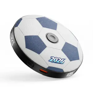 2026 Soccer Edition Portable Charger - Premium Leather Battery Pack with Fidget Toy, Fast Charge