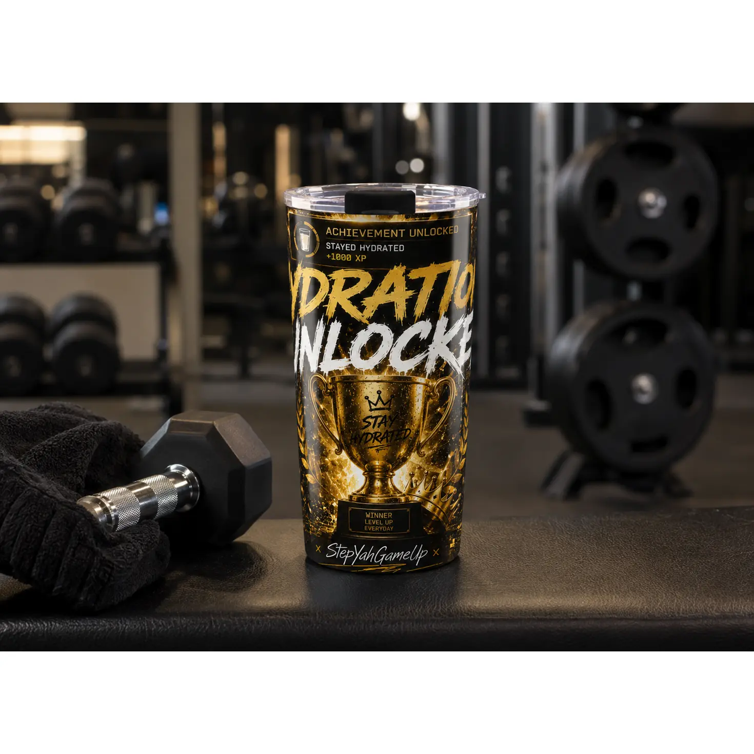 StepYahGameUp — Hydration Unlocked | 20oz Tumbler