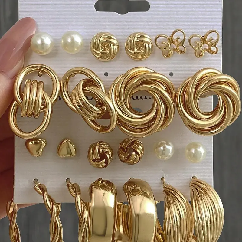 Fashionable Simple Unique Earring Set, Imitation Pearl Design, Trendy Earrings for Women, Daily Retirement Party Wedding Dating Wear, High Quality Earrings, Trendy Jewelry, Casual Trendy Jewelry