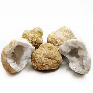 Moroccan White Quartz Geode 'Crystal Potato' | Open on Live for You!! Natural Raw Sparkling Cave Stone