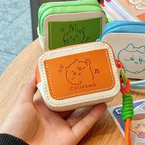 Chiikawa leather headphone bag Hachiware Usagi cute gift coin wallet pendant