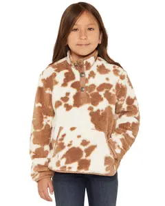 Shyanne Girls' ' Jackson Cow Print Polar Fleece Jacket - Sgfa26k1-Brk