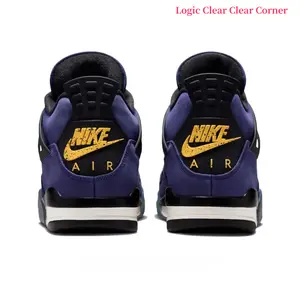 Deep Purple Nubuck + Black Mesh High-Top Retro Basketball Sneakers | Streetwear Cushioned Sports Shoes