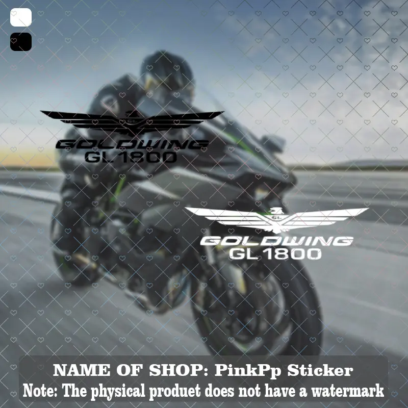 1PC Niche Goldwing Motorcycle Aesthetic  Sticker For Tablet Cases/Motorcycle Accessories/Backpacks/Luxury Touring Peripherals The wing badge + model logo design just hits the exclusive luxury touring taste of Goldwing owners Decor Sticker