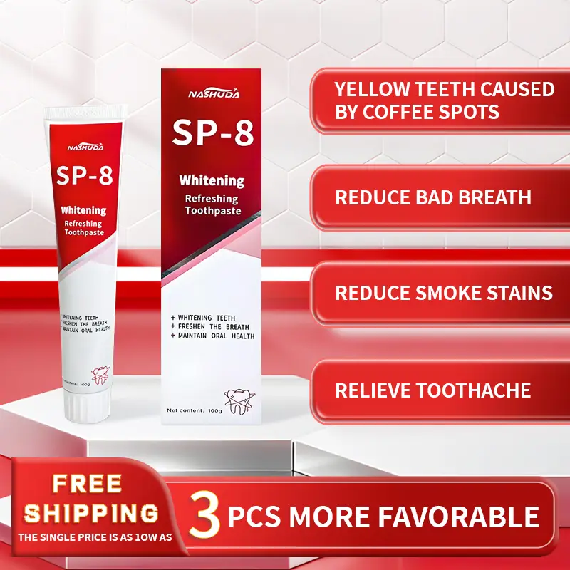 ( for a limited time) NASHUDA Probiotic Toothpaste is a fortified formula that balances oral microbes, removes stains and freshens breath.