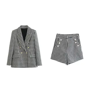 Thousand Bird Double Breasted Suit Coat and shorts