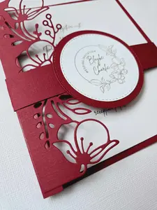 A set 10 pieces of Customized beautiful unique Classy handmade Wedding Invitations, Elegant Invitation with Envelopes