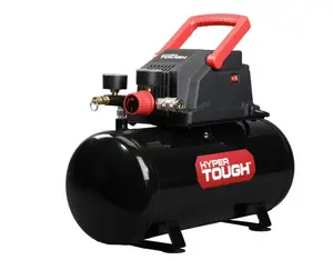 Hyper Tough Black 100 PSI Oil-free Portable Air Compressor 3 gal Hyper Tough Black 100 PSI Oil-free Portable Air Compressor 3 gal