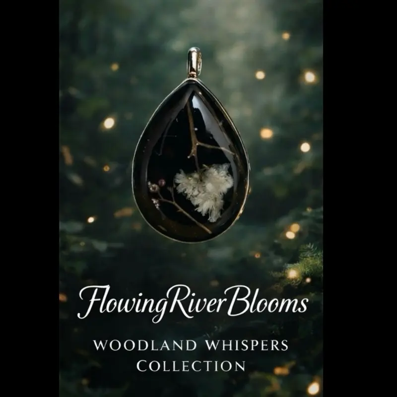 Resin Flower Pendant