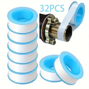 32-Piece Industrial Grade Pipe Tape Set, Ptfe Sealant, Leak-Proof Plumbing Tape, Shower Head & Kitchen Sink Accessories, Ldpe Material