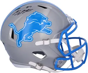 Sam LaPorta Detroit Lions Autographed 2024 Speed Replica Helmet - Fanatics Authentic Certified