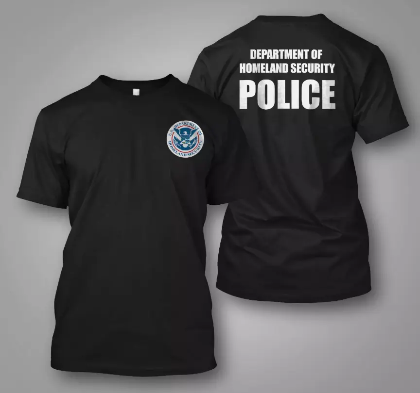 DEPARTMENT OF HOMELAND SECURITY POLICE t-shirt tee, Unisex T Shirt, Top Menswear