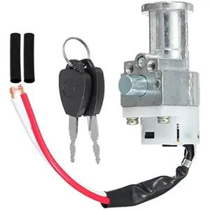 Battery Charger Ignition Switch Lock with 2 Keys For Motorcycle, Electric Bike, Scooter, E-Bike (Electric Lock Accessories)