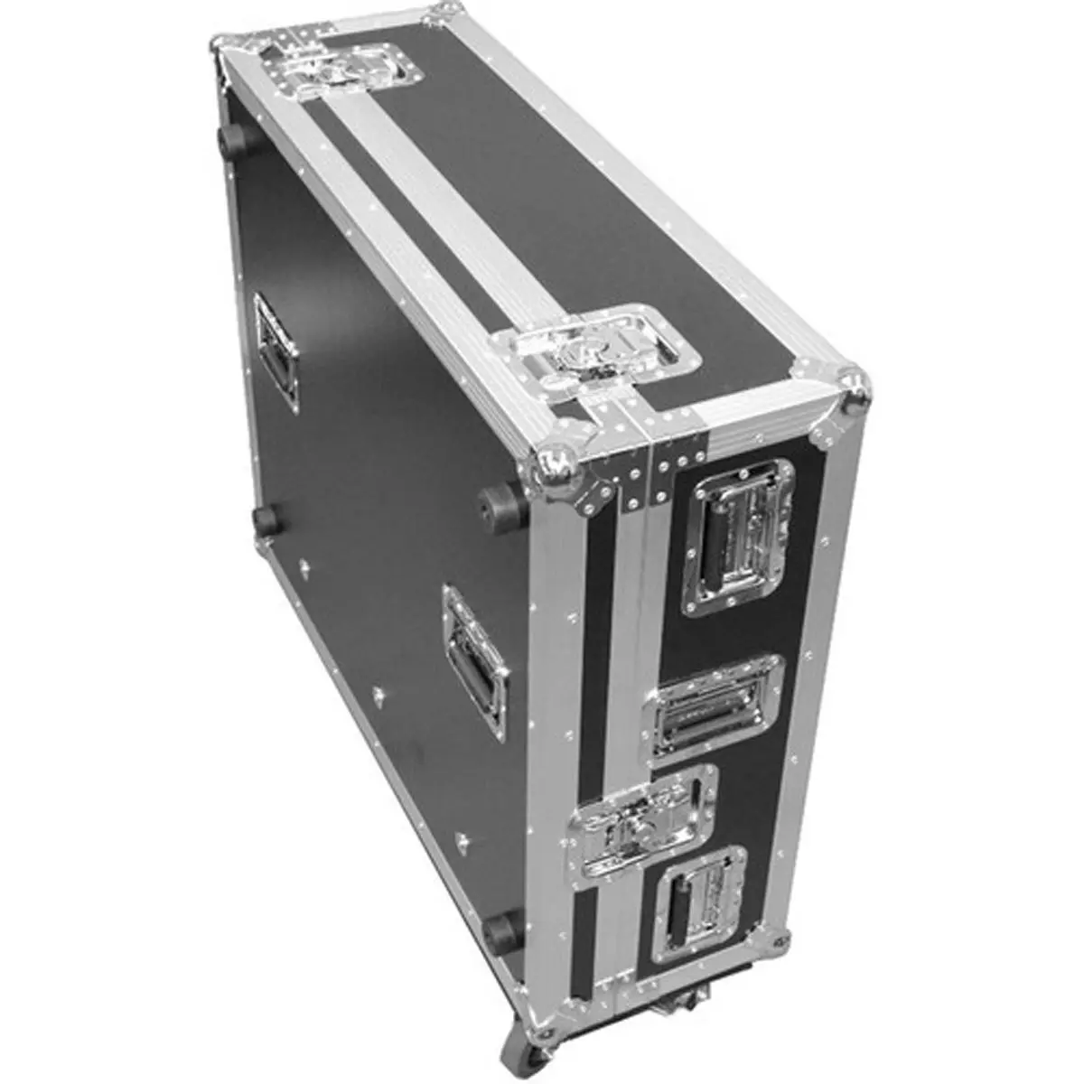 Deejay LED Fly Drive Case for Behringer X32 Digital Mixer - Black, with Wheels, Electronic Equipment Accessory for Protection & Cable Organization