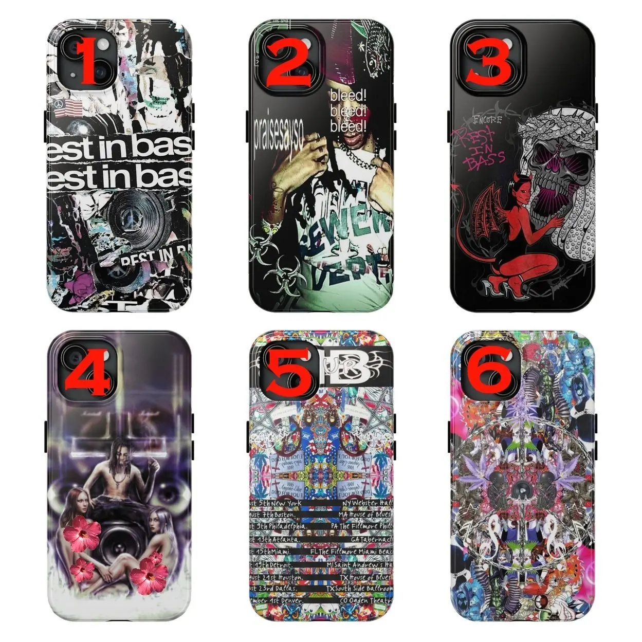 Che Rapper Rest In Bass Phone Case For iPhone And Samsung, Trendy Music Merch Gift, Perfect For Fans And Everyday Use 3