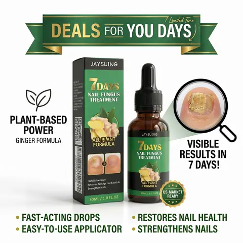 Powerful Nail Fungus Repair Solution - Improves Appearance of Discolored, Thickened & Damaged Nails, Restorative Triple Action Formula, 1 Fl Oz