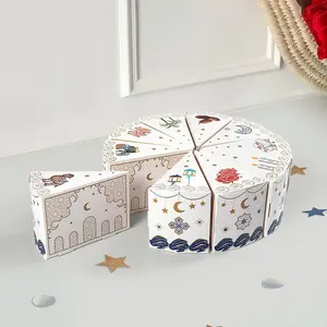 Triangle Cake Shape Gift Box Set, Creative Birthday Party Packaging, Cute Middle East Gift Box, Holiday Party Decorations