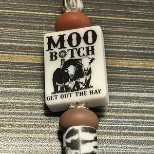 Cow “moo” bead pen
