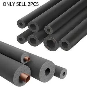 2-Pack Insulated Foam Pipe Covers, 70.87 Inch Flexible Foam Protector, Winter Frost Protection for Outdoor Water Pipes