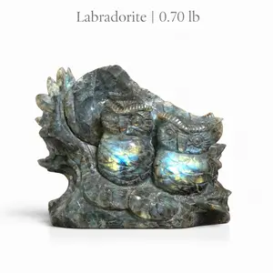 Heart-Flash Twin Owl Wisdom Guardian Wisdom Keepers by Lela’s GemStoneZ Weight: 0.70 lb labradorite