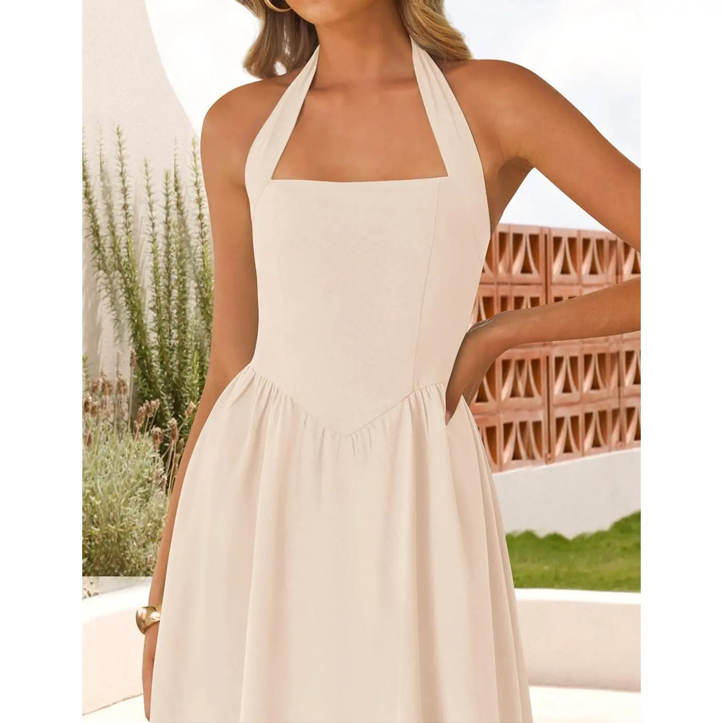 Women's Summer Sleeveless Halter Midi Dress 2026 Off Shoulder High Waist Flowy Beach Wedding Guest Long Dresses - TikTok Shop Women's Summer Sleeveless Halter Midi Dress 2026 Off Shoulder High Waist Flowy Beach Wedding Guest Long Dresses - TikTok Shop