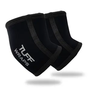TUFF 5mm Elbow Sleeves in All Black for Elbow Support, Warmth, and Protection