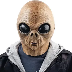 Alien Mask Extraterrestrial Biological Latex Full Head Realistic Masks Fancy Dress for Halloween Carnival Costume Party