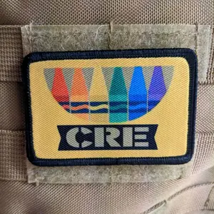 Crayon eaters marine meme ration wide  2"x3" morale patch with hook and loop backing military joke meme