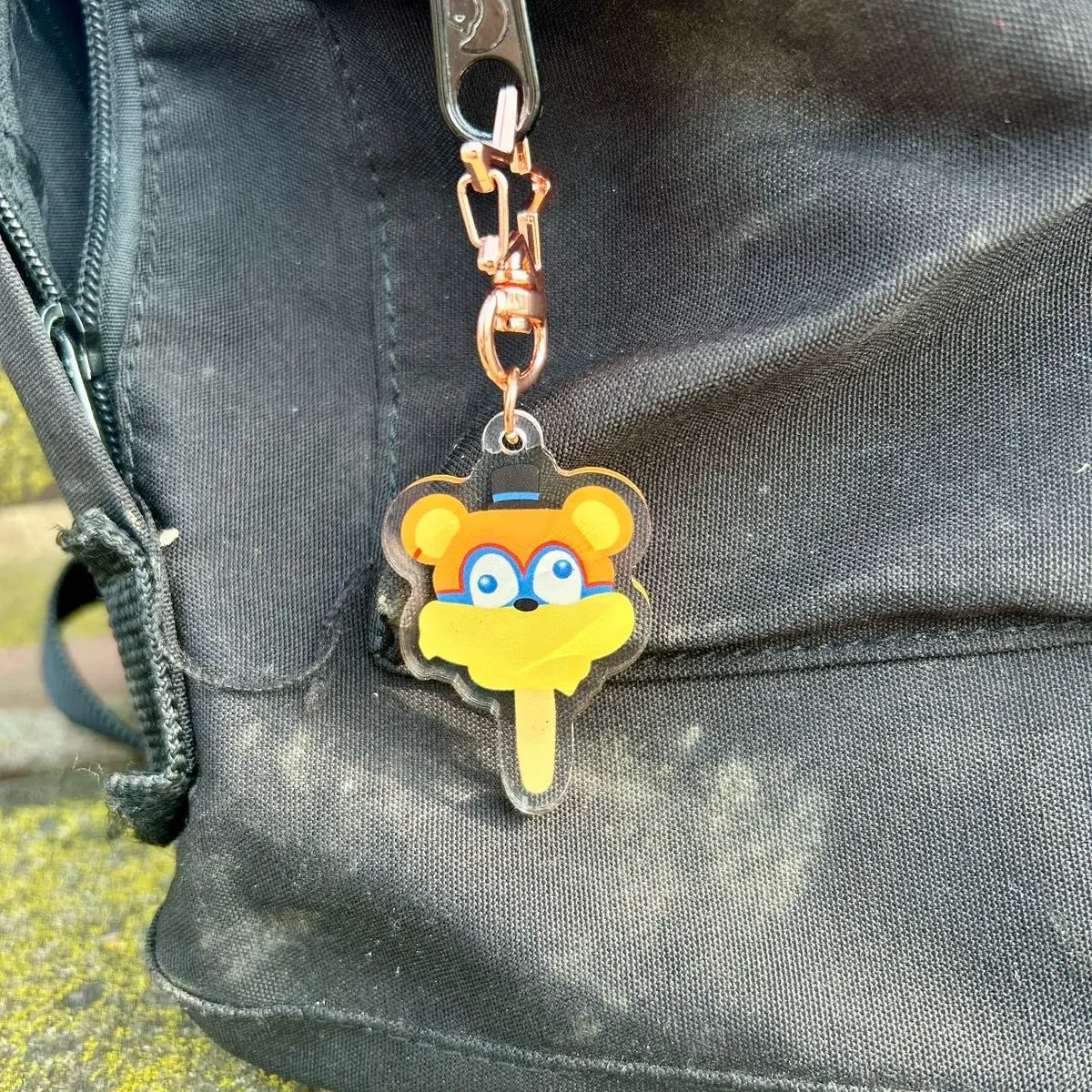 FNAF Security Breach Popsicle Acrylic Keychain 2 Inch Double Board with Rose Gold Star Clasp Unique & Fashionable Accessory