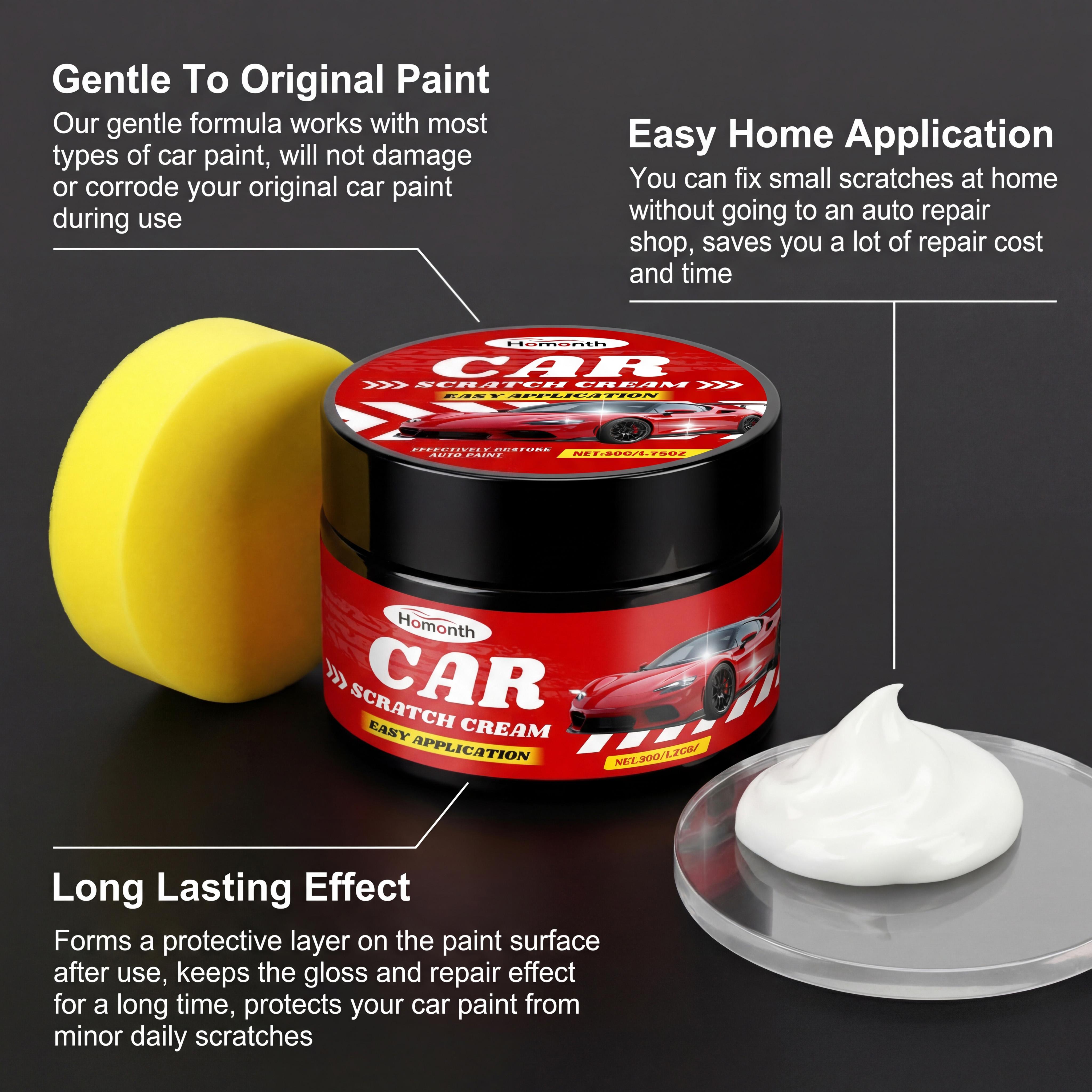 Car Paint Scratch Remover Repair Paste Fix Scratches and Scuffs Restore Car Paint Shine with Nano Coating Diy Paint Repair