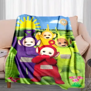 Teletubbies (4) Printed plush blankets are suitable for all seasons, soft and comfortable for sofas, mattresses, offices, outdoor use, camping, travel, and home use. Perfect for Black Friday,