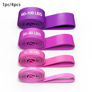 Resistance Elasticity Bands Set, 4 Counts/set Pull Up Band, Workout Band, Durable Elastic Bands, Resistance Bands Set for Legs, Working Out, Muscle Training, Fitness Equipment, Gym Accessories, Exercise Equipment, Yoga Band, Stretching Gear