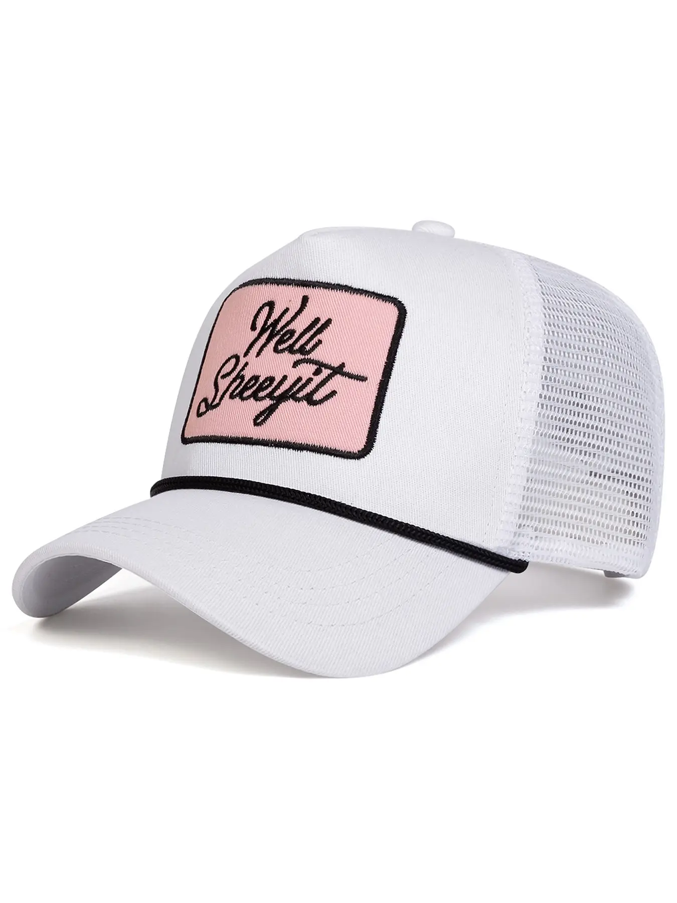 Unisex Well Sheeyit Mesh Baseball Cap, Adjustable Sun Protection Casual Hat for Spring & Fall, Outdoor Travel Beach Vacation, Outdoor Running Cap, Sunscreen Hat, Adjustable Fit Hat