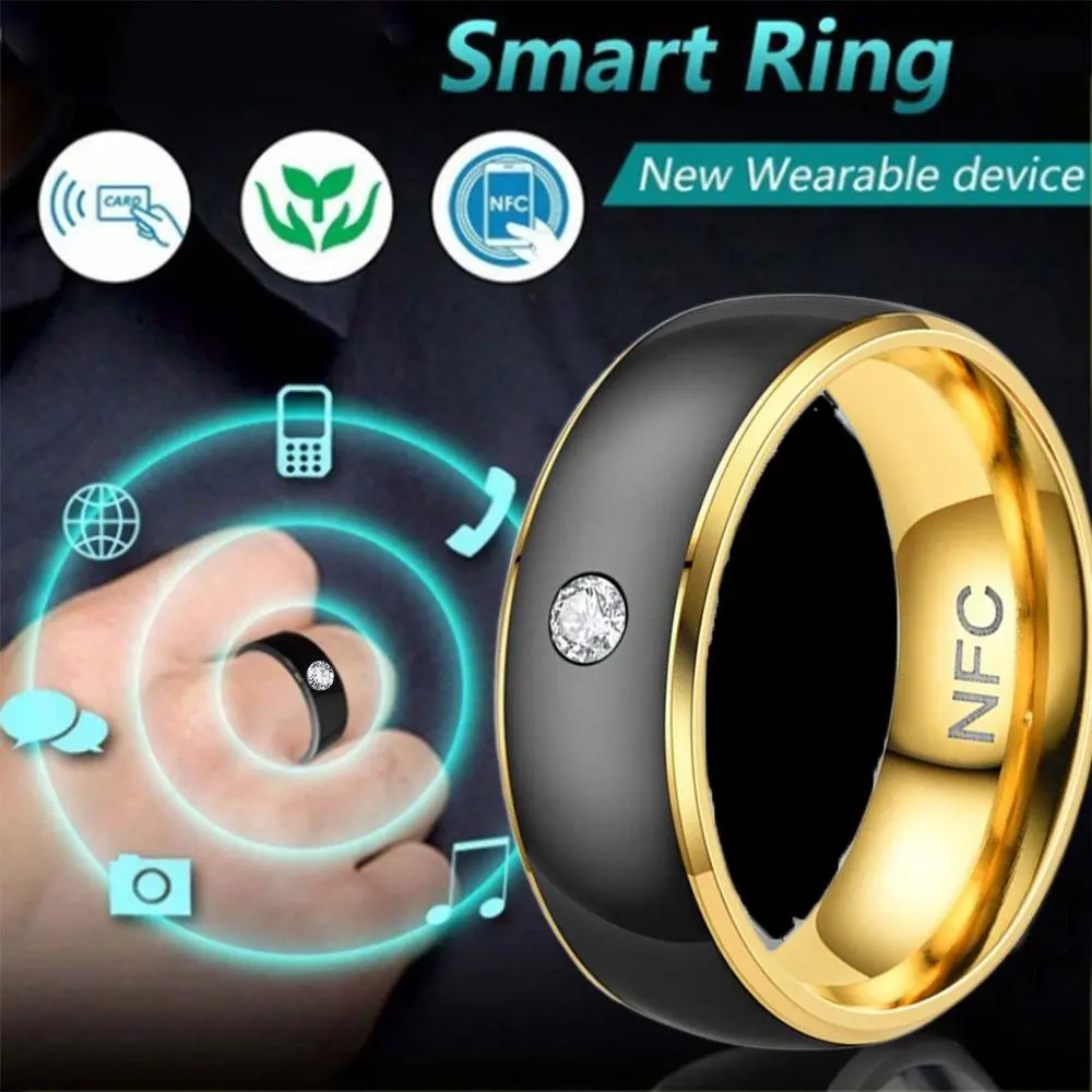 Stainless Steel NFC Smart Ring Magic Wear Multifunctional NFC Finger Ring Wearable Connect Waterproof for Android Phone