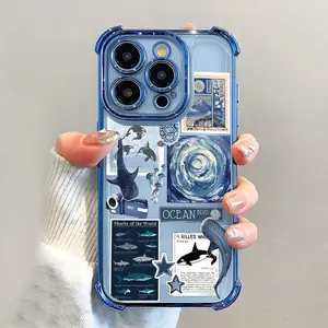 Whale Shark Pattern Phone Case For iPhone 17 16 15 14 13 12 11 Pro Max Plus Air & Galaxy S22 23 24 25 The Best Halloween Gifts Fans Phone Case Cover